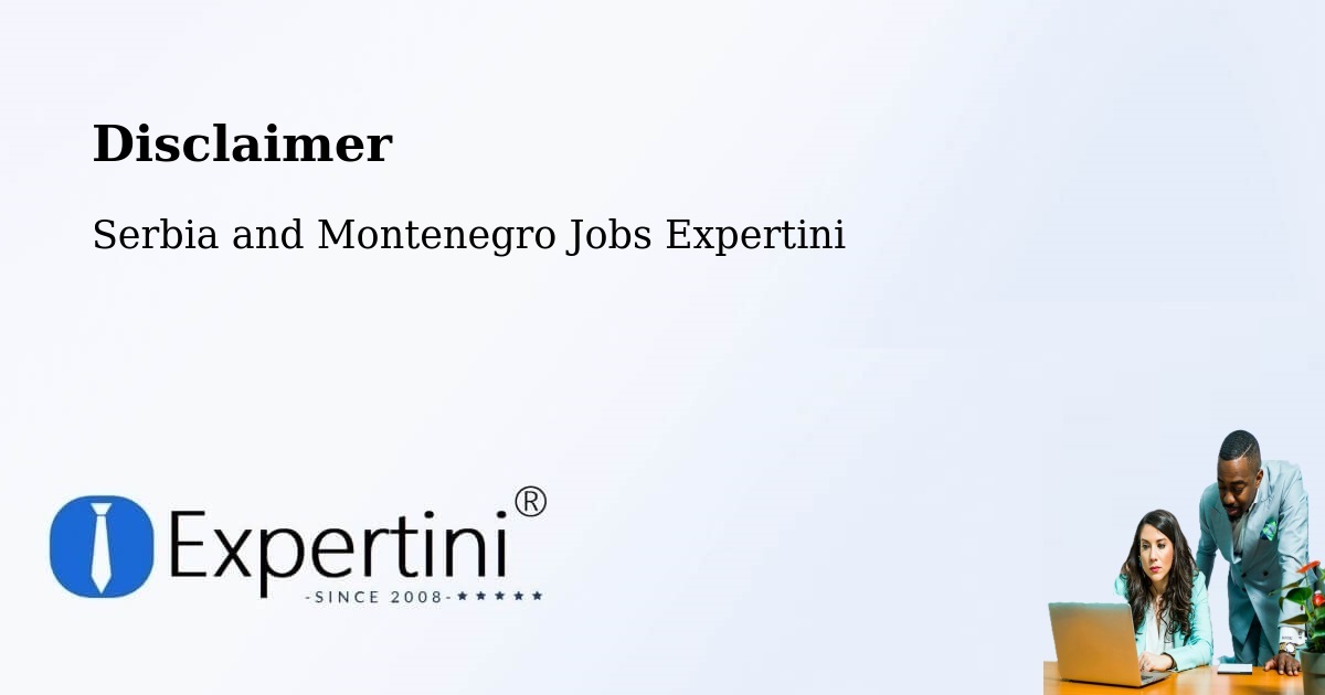 Disclaimer – Perth - Serbia and Montenegro Jobs Expertini